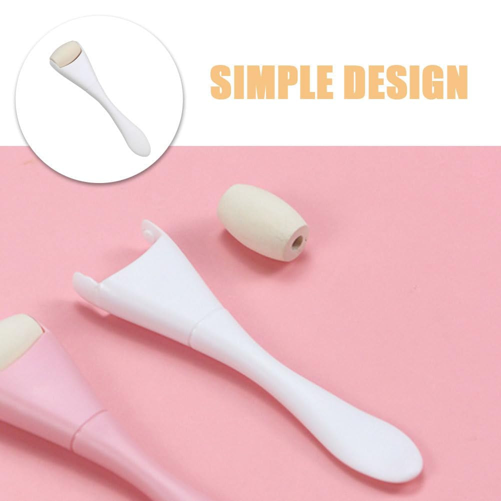 Oil Absorbing Volcanic Rollers, Oily Skin Control Roller Oil Absorbing Sticks Oil Blotting Stick Results Remove Excess Shine for Face Oily Skin Care Tools White