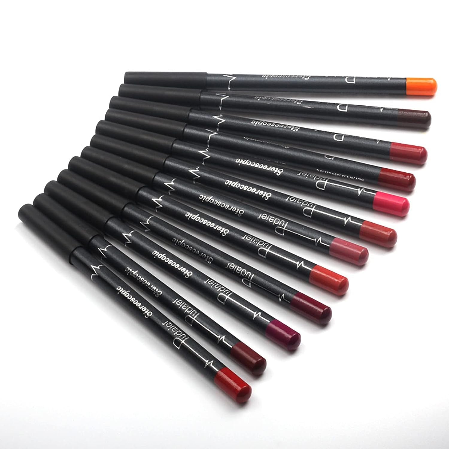 Lip Liner Pencil, 12 Pcs High Pigmented Creamy Matte Lip Liner Set, Girls and Women Lipstick Pen Lip Makeup Gift Sets for Daily/Travel/Party/Work