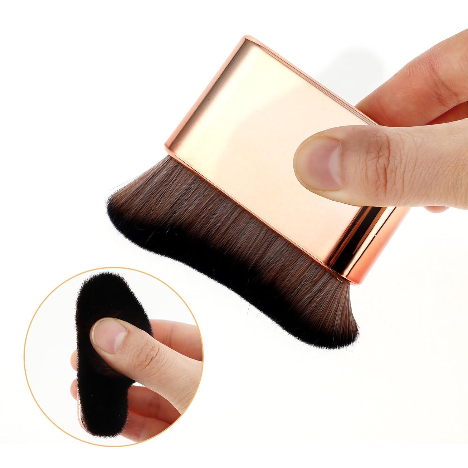 Self Tanning Brush Sunless Body Fake Tan Tanner Brushes Leg Makeup Fine Brush Cosmetic Foundation Application Tool for Kabuki Face Spray Tanning Blending Mousse