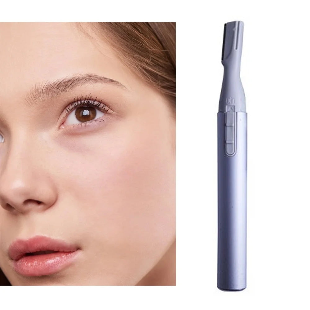 Womens Electric Eyebrow Shaper Facial Hair Remover Brows Trimmer Razor Face Lips