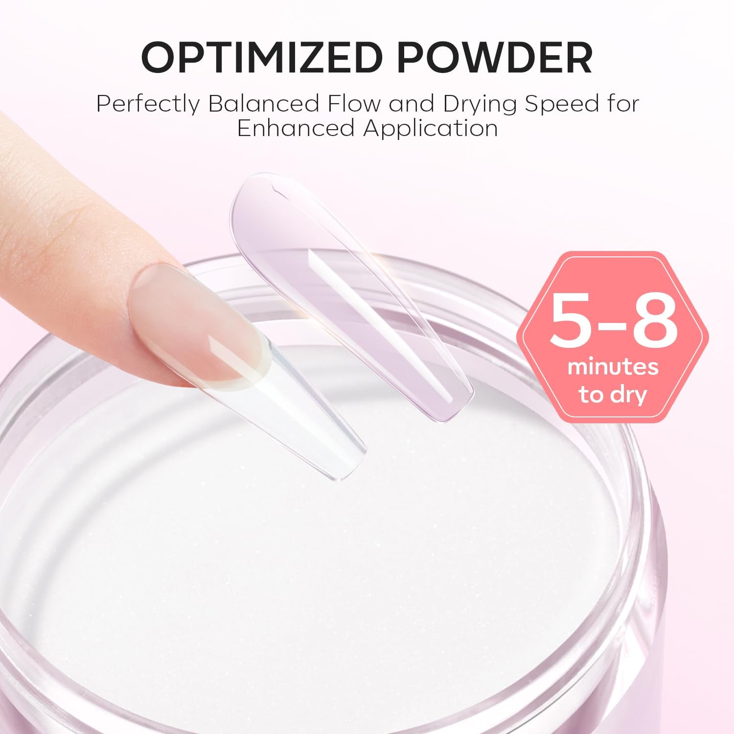 Nail Acrylic Powder Set, 3 Colors Milky White Pink Nude Acrylic Powder for All Seasons Skin Tones Acrylic Nail Art 3D Nail Carving French Nail Extension 30G*3