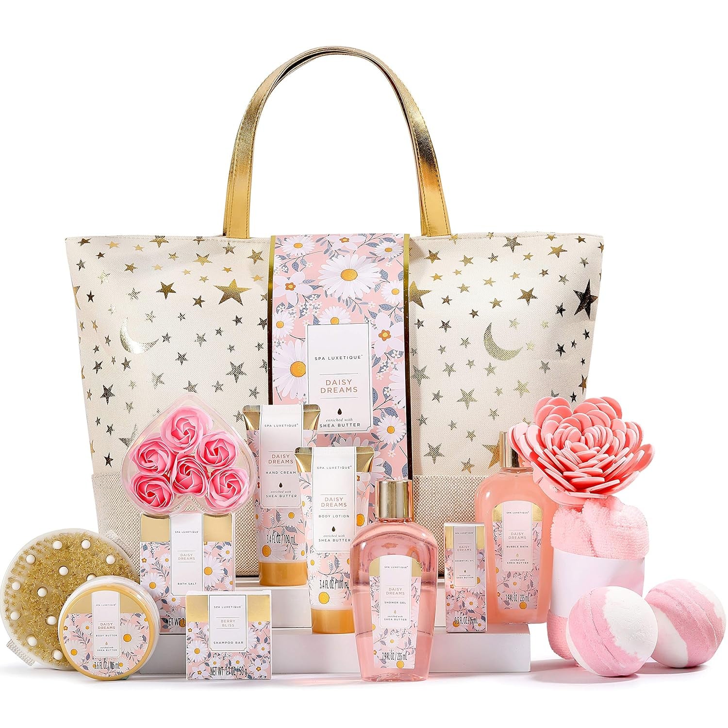 Spa Gift Baskets for Women - Gift Set for Women,15Pcs Luxury Relaxing Spa Kit with Bath Bombs, Birthday Gifts Body and Bath Set