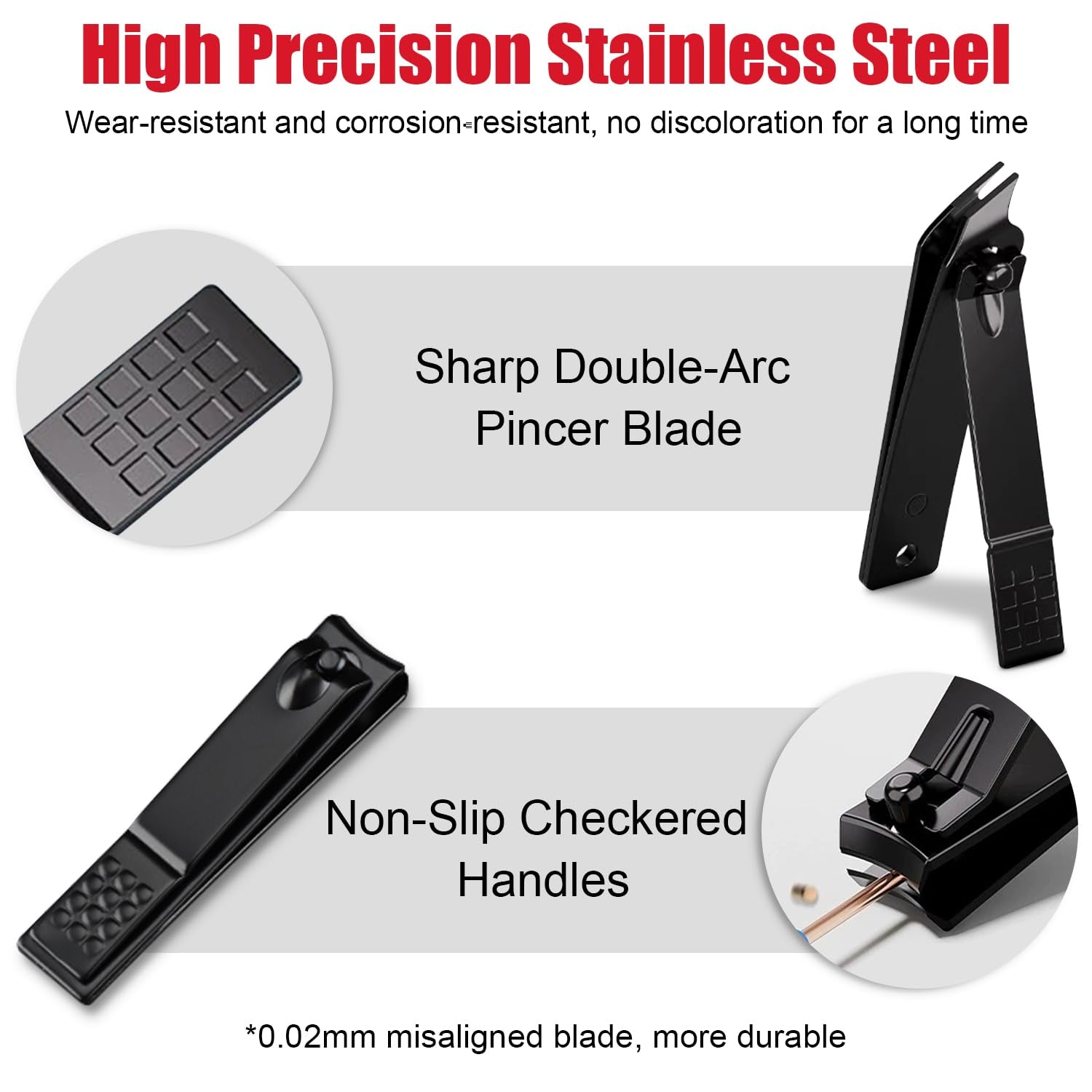 Manicure Set 10 in 1 Mens Gifts Travel Nail Clippers Set