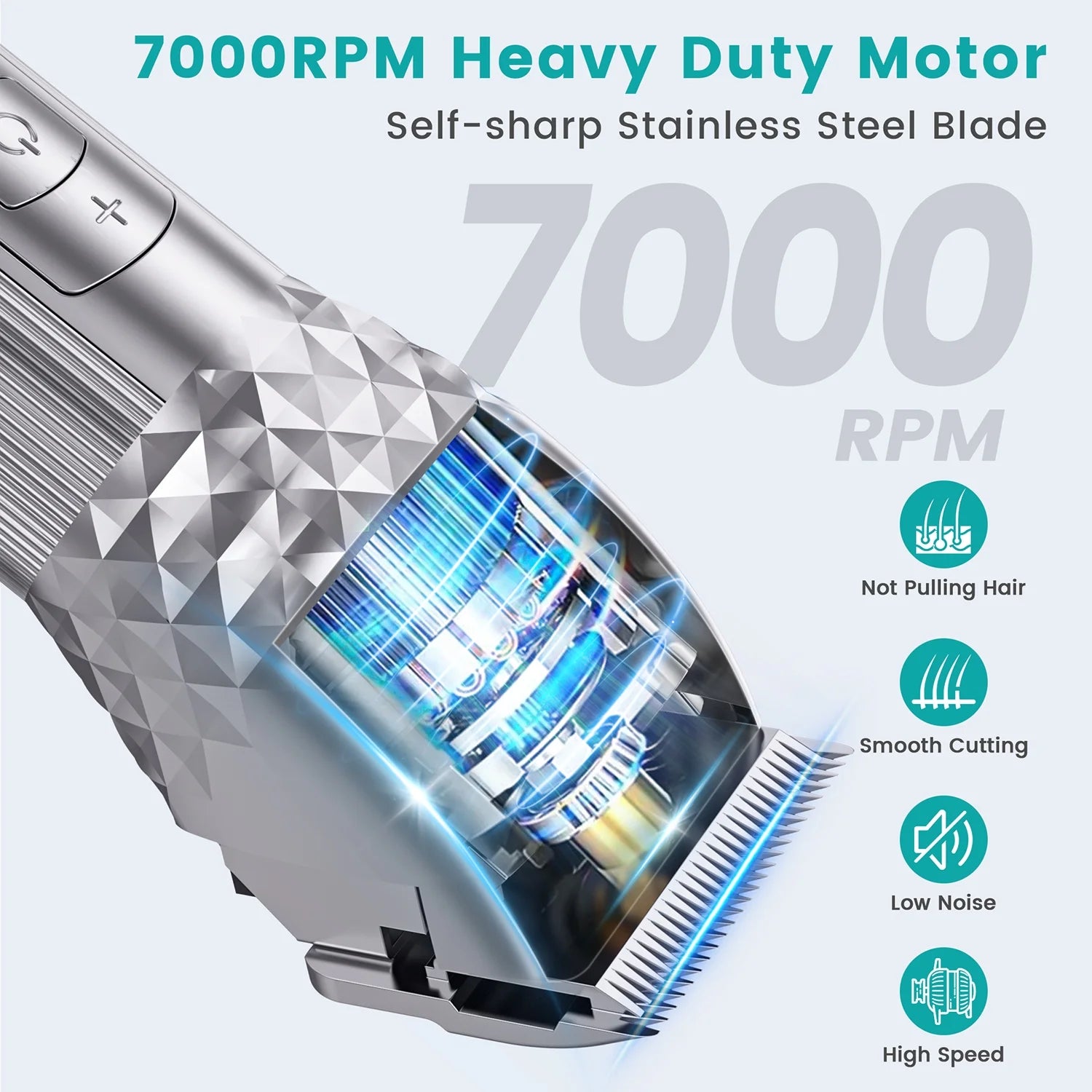 Rechargeable Cordless Electric Hair Clippers for Men