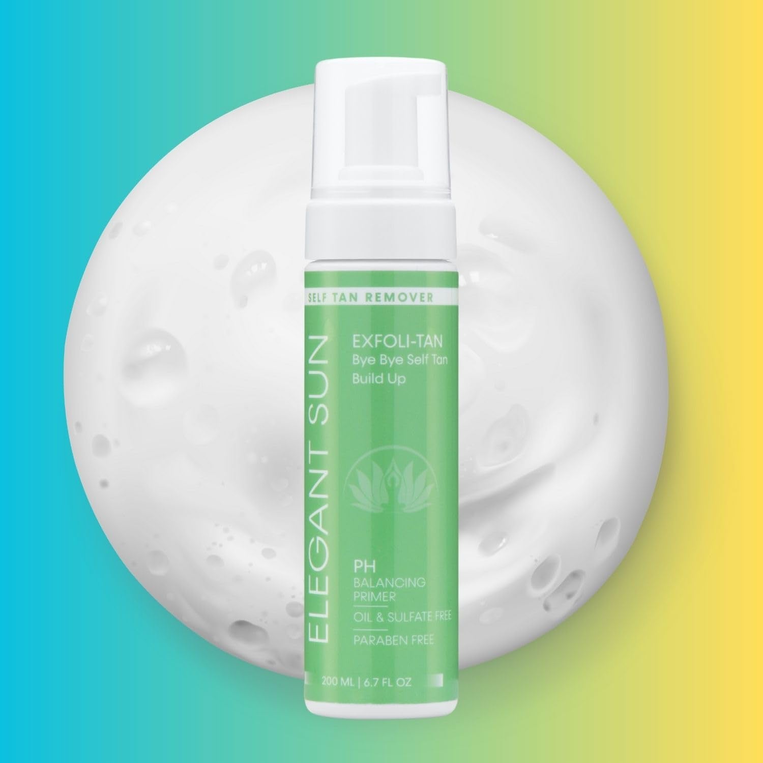 EXFOLI-TAN Tan Remover Mousse Prep for Self Tanning, Gentle Exfoliating Wash with Scrub Mitt Glove, Foaming Sunless Preparation, Fake Tan Remover + Smoothing Exfoliator