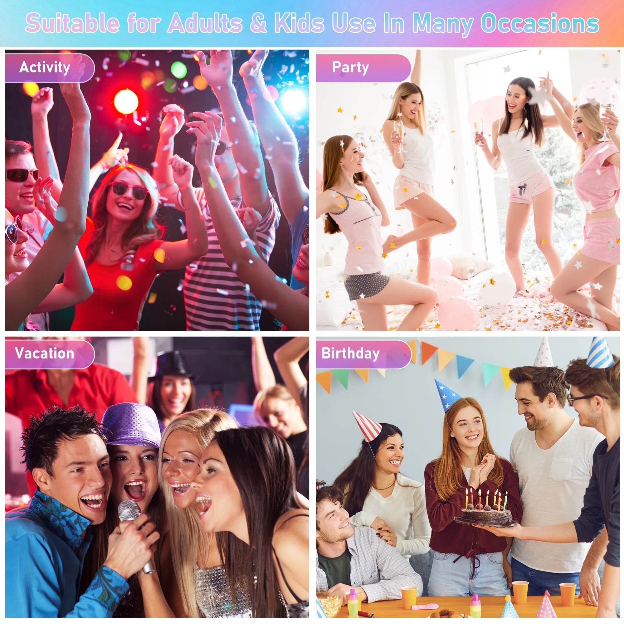 18 Colors 48 Inch Fairy Hair Tinsel Kit,Heat Resistant Colored Hair Extensions,Glitter Hair Tinsel Kit,For Women Hair Accessories