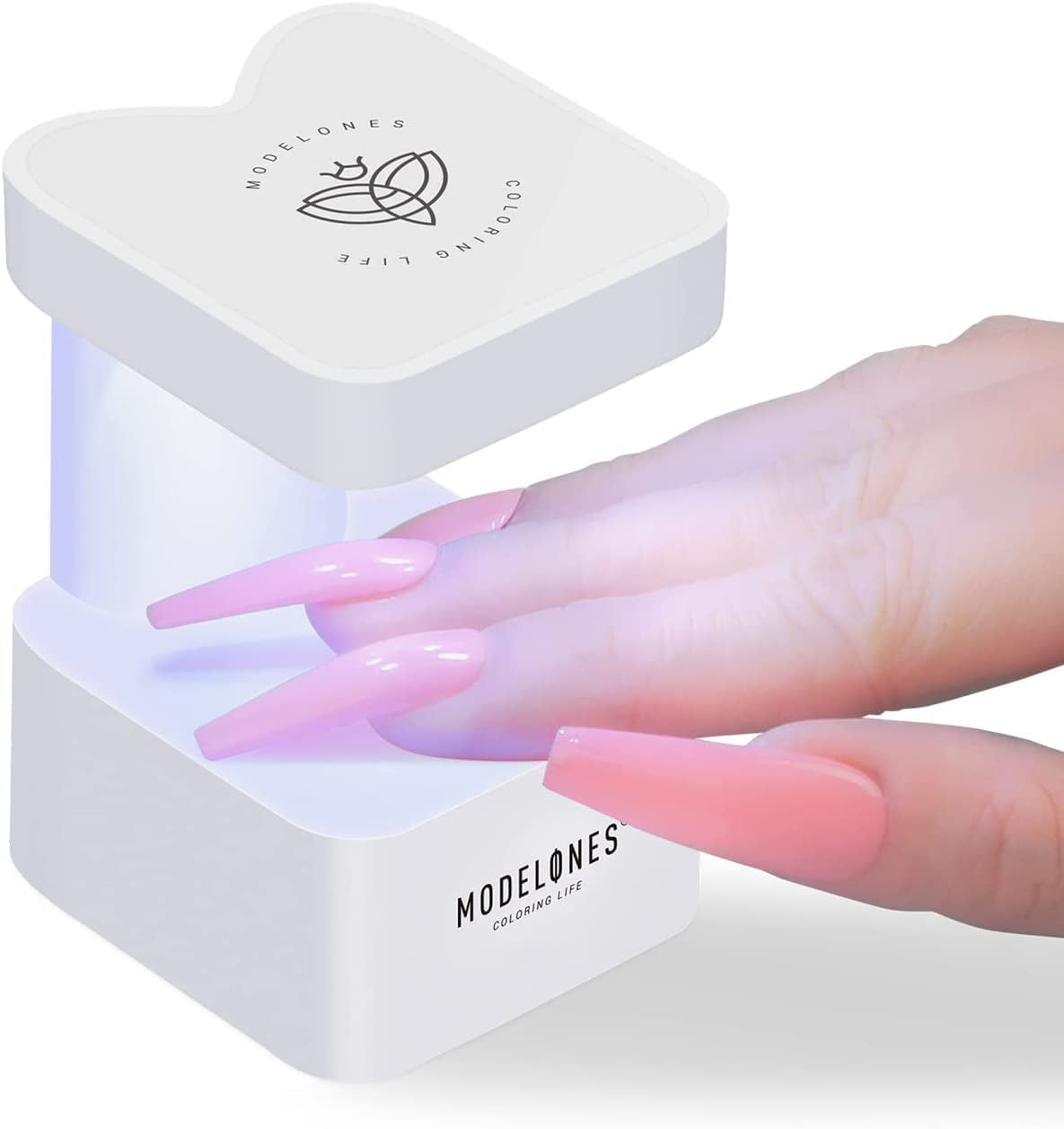 Mini UV Light for Gel Nails, UV Nail Lamp, Nail Light for Gel Nails with 2 Timers for Fast Nail Extension, LED Nail Lamp, Portable USB Nail Dryer for Travel