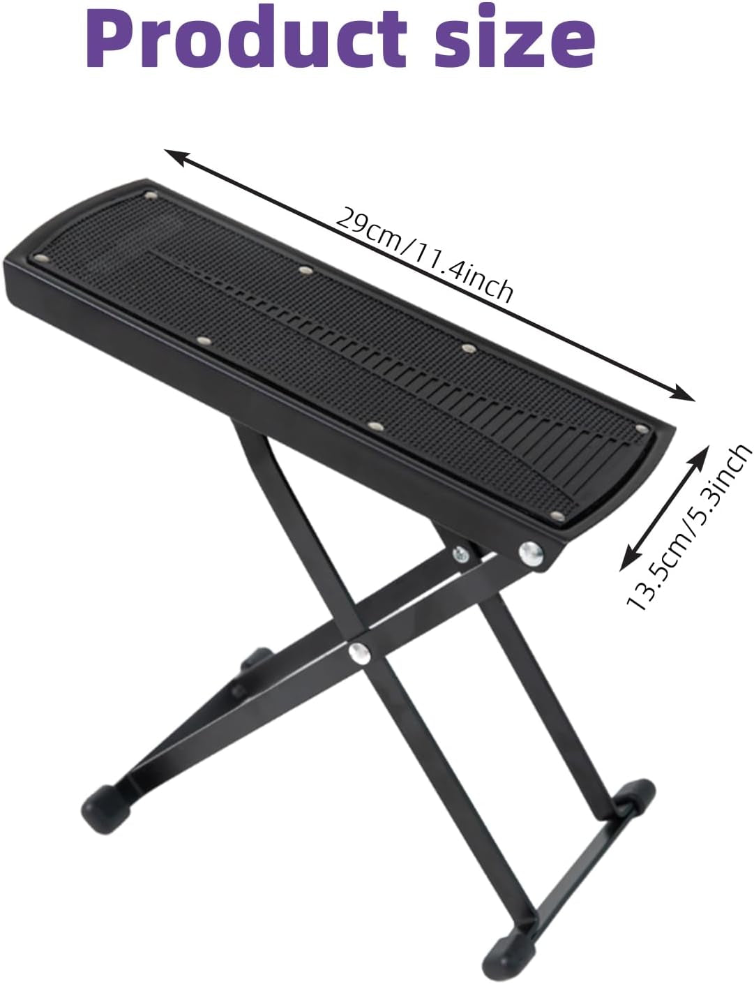 Pedicure Supplies Foot Rest 6 Heights Adjustable Sturdy Manicure Foot Rest for Foot Spa Salon and Pedicure at Home.