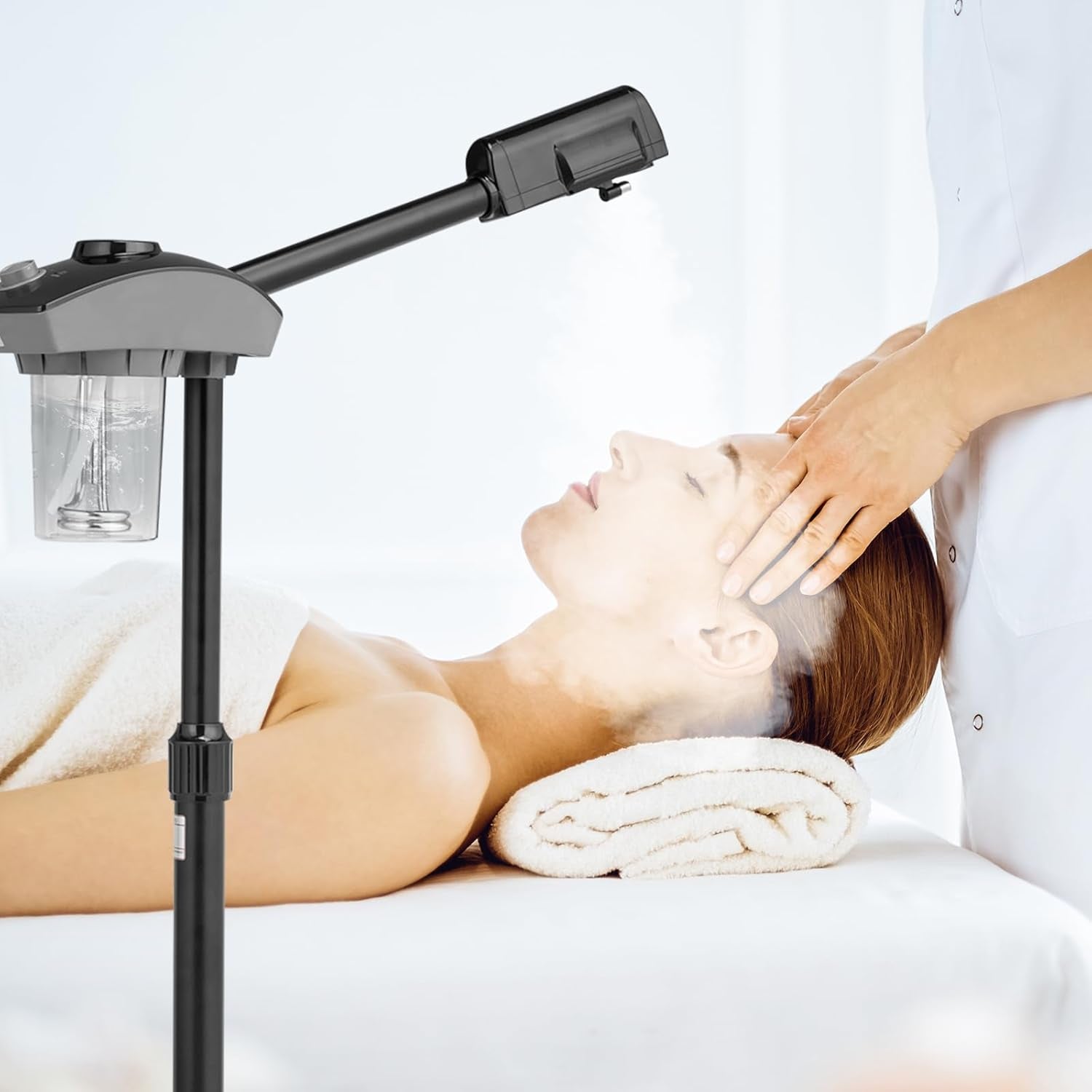 Professional Facial Steamer for Esthetician Spa Home Salon, for Facial Deep Cleaning Skincare, Esthetician Steamer for Hot Mist Steam,Skin Care Machine for Spray Moisturizing