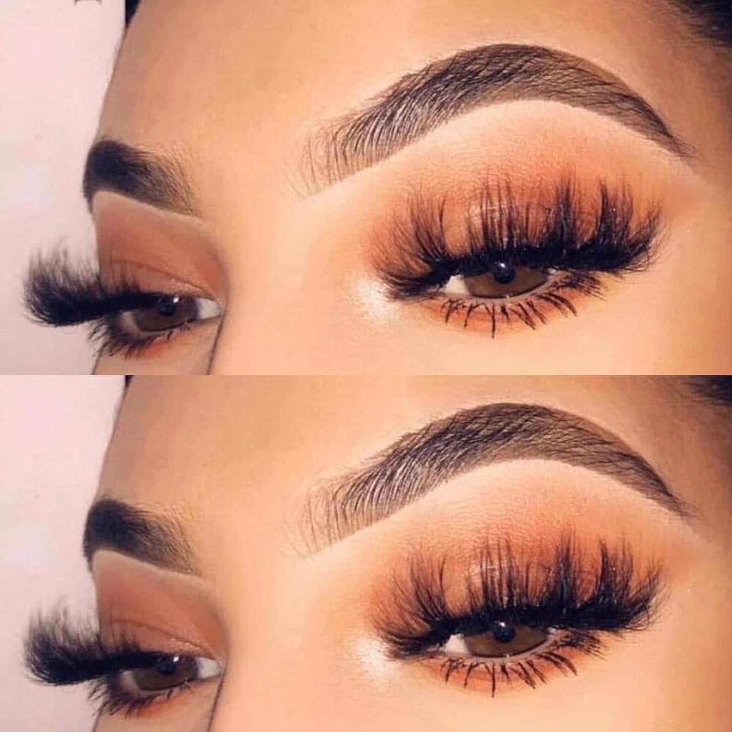 False Eyelashes 25Mm Lashes Wispy Long 8D Mink Lashes Dramatic Volume Fluffy Eye Lashes Pack for Women 7Pairs Soft Reusable Fake Eyelashes