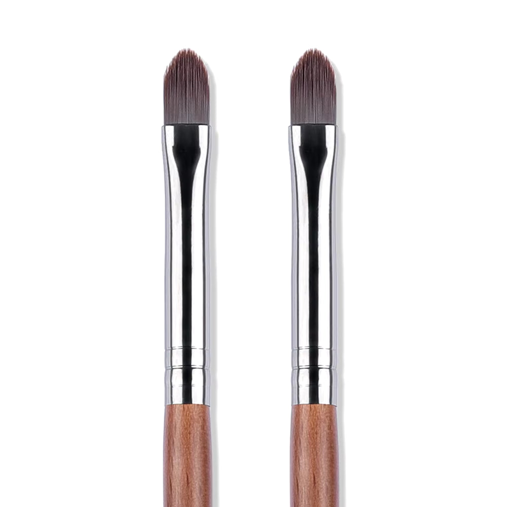 Lip Brush N63 - Set of 2 Professional Makeup Brushes for Cosmetic Application