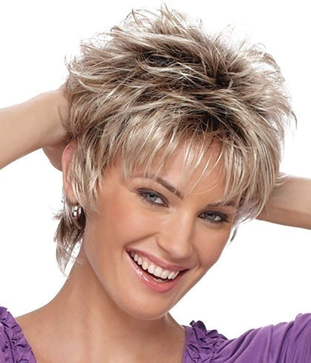 Wig for White Women Short Curly Human Hair Wigs Blonde Wig for White Women Hair Blend Performance Wigs