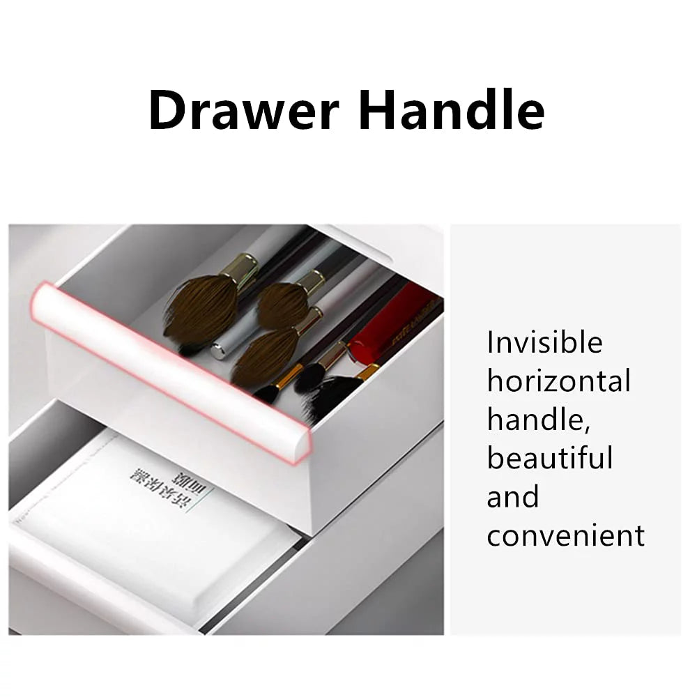 Makeup Organizer with Drawers, Vanity Organizer for Dressing Table, Countertop, White Makeup Box