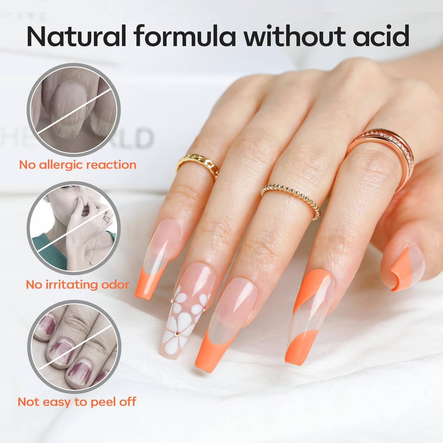 30 Ml Nail Dehydrator and Primer, Acid Free Natural Prep Dehydrate & Bond Primer Kit, Hema-Free Acrylic Nail Supplies Top Coat