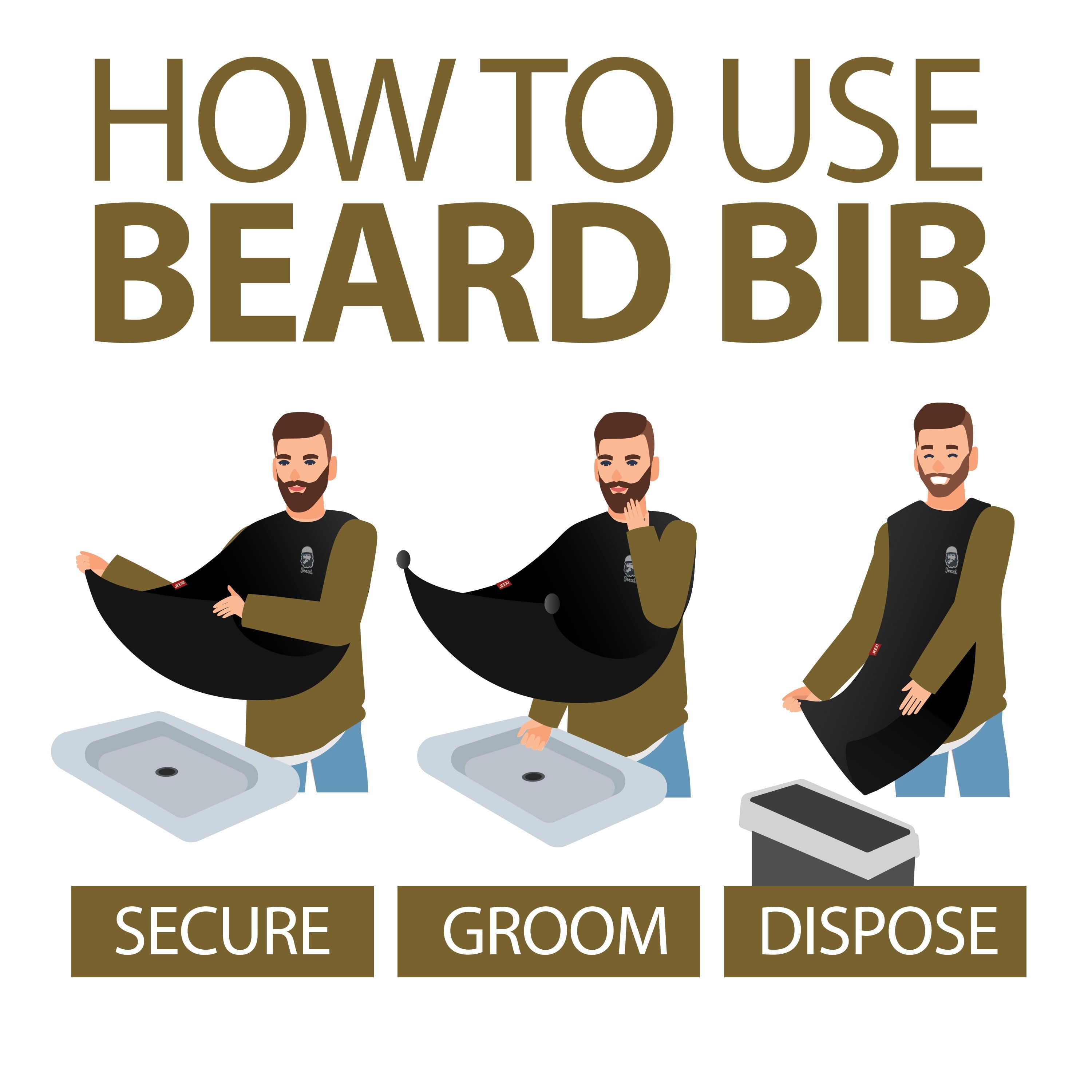 Beard Bib Apron for Men 