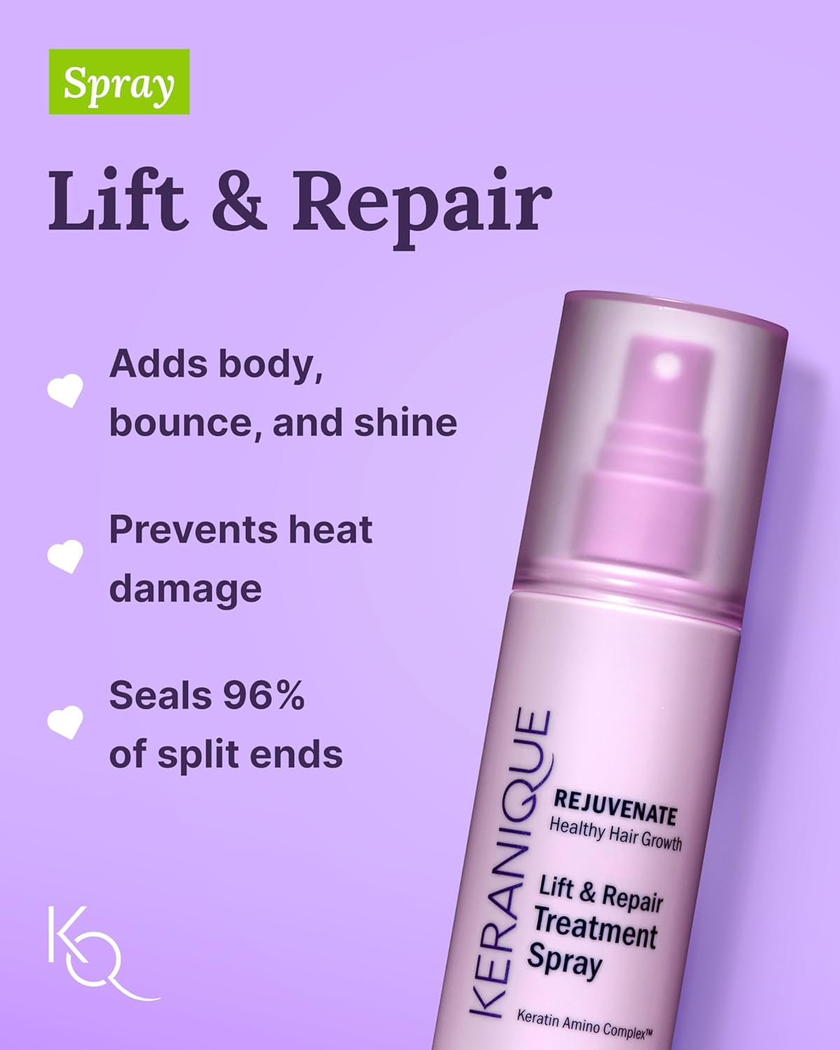 Damage Control Set for Thinning Hair - Shampoo & Conditioner for Damaged Hair, Follicle Booster Serum, Lift & Repair Spray - Keratin Enriched Repair Products for Dry, Thin Hair - Travel Size