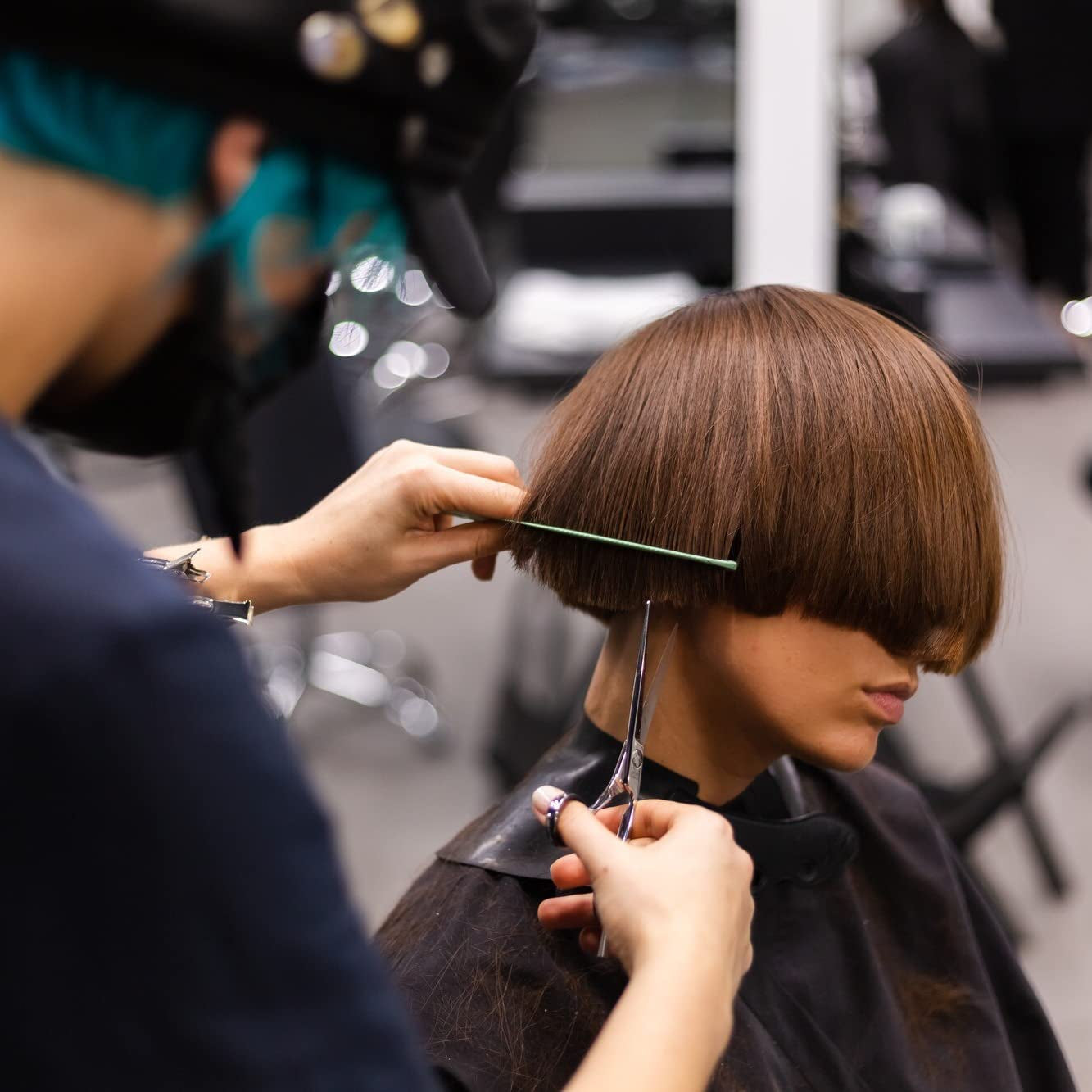 Professional Barber Scissors Set - Hair Shears Kit, Thinning Shears for Salon Haircut & Bang Trimming