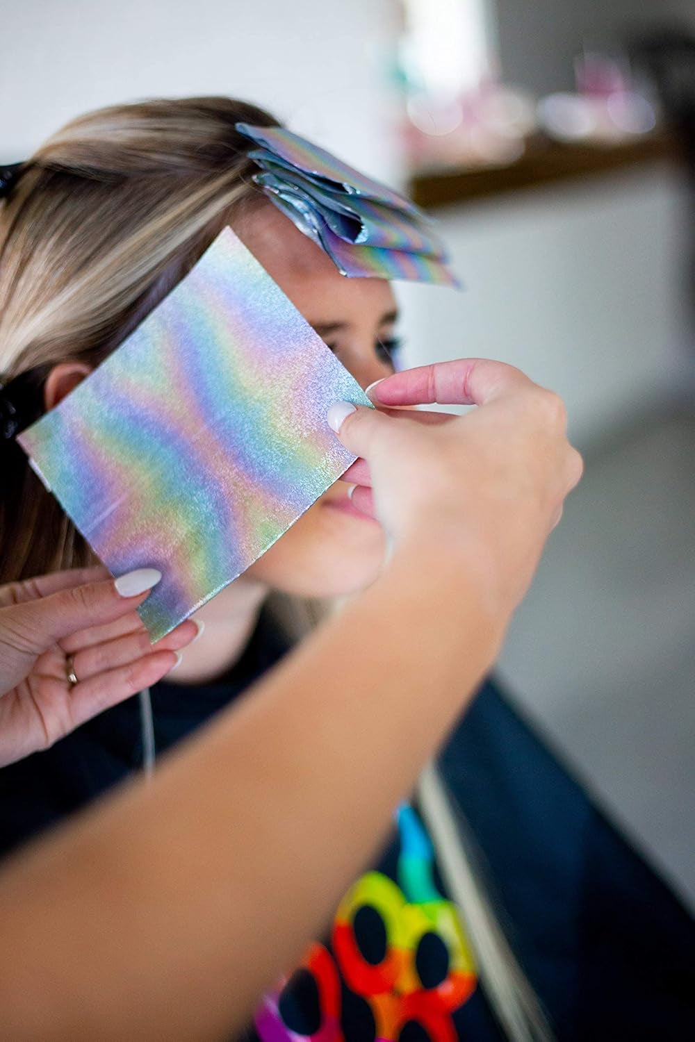 Magenta and Ethereal Pop up Hair Foils