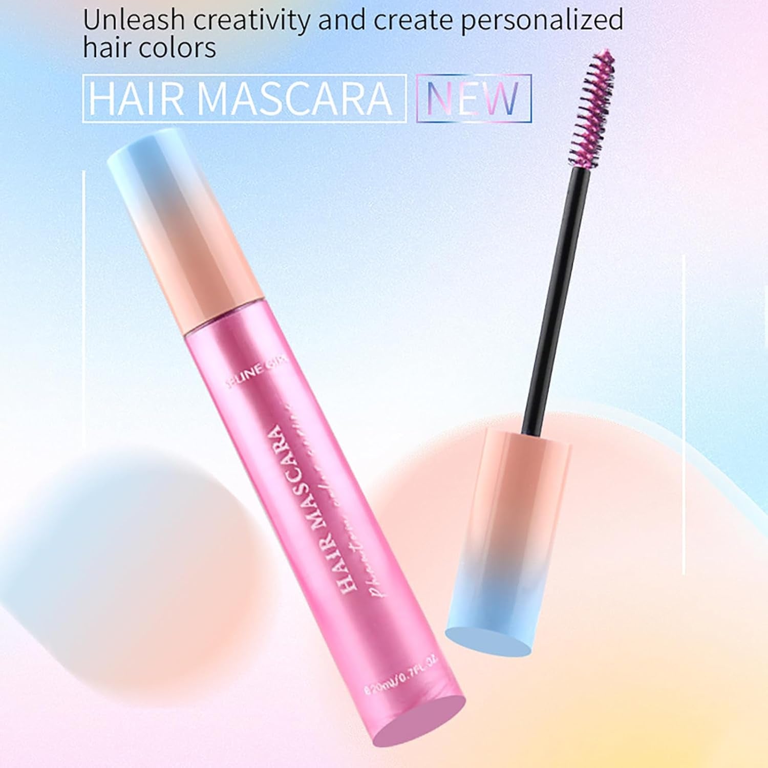 Colored Mascara Set, 8 Colors Waterproof Gift Set - Red, Pink, Purple, Blue, White, Black - Long Lasting, Voluminous Eyelash Mascara