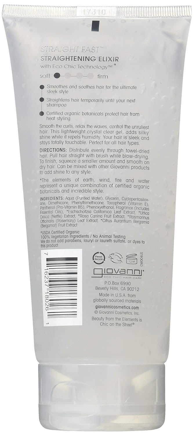 - Straight Fast- Eco Chic Hair Straightening Elixir (6.8 Ounces)