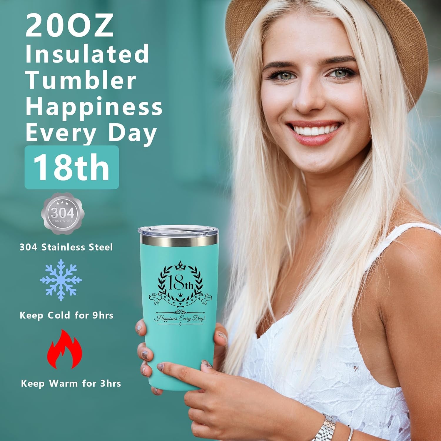 18Th Birthday Gifts for Girls, 11Pcs Unique Gifts for 18 Year Old Girl, 18Th Birthday Gift Ideas, Happy 18Th Birthday Gifts for Daughter, Sisters, Granddaughter, Cool 18 Birthday Gifts