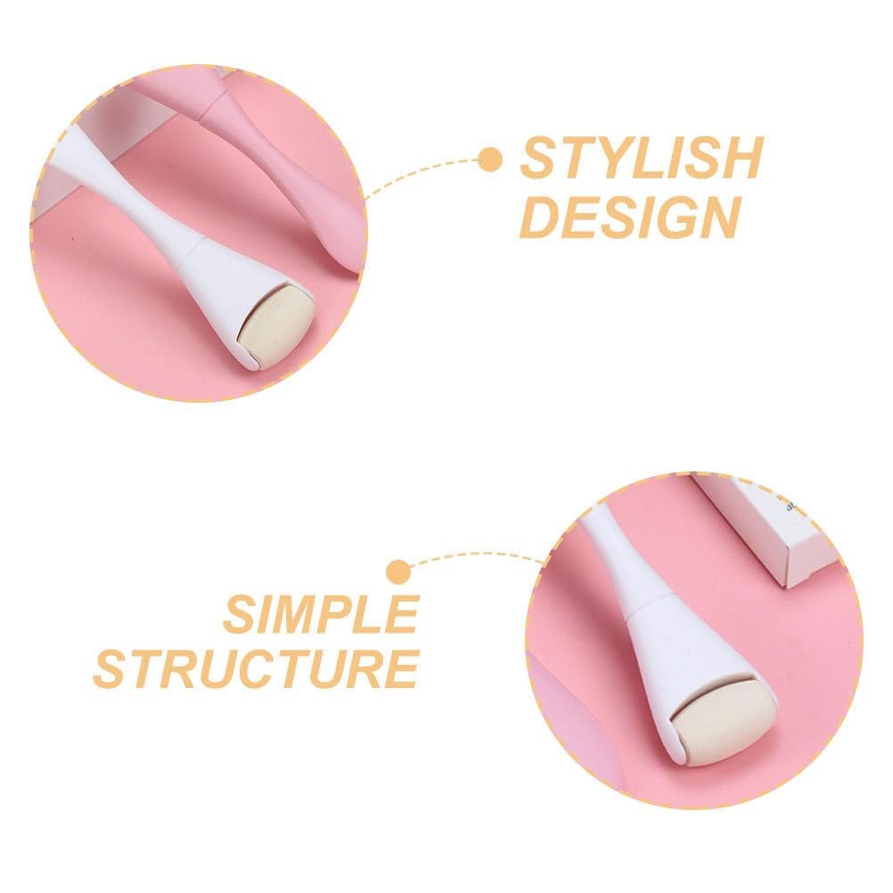 Oil Absorbing Volcanic Rollers, Oily Skin Control Roller Oil Absorbing Sticks Oil Blotting Stick Results Remove Excess Shine for Face Oily Skin Care Tools White