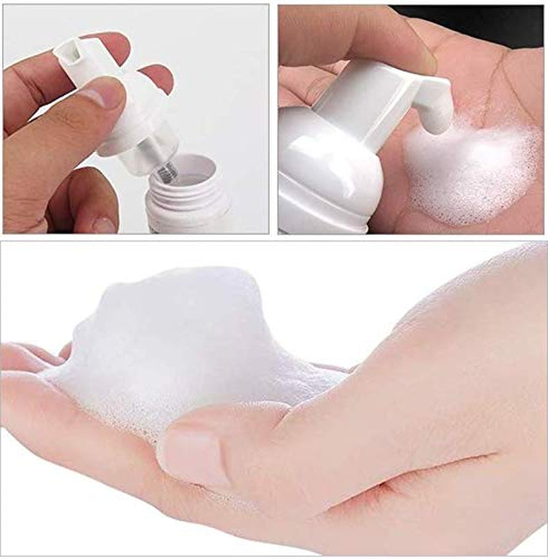 Eyelash Shampoo, Micellar Foam Cleanser with Wild Rose, Lash Shampoo with Foam Nozzle, Eyelash Care Incl. Brush, Makeup and Eyelid Cleanser, 50 Ml