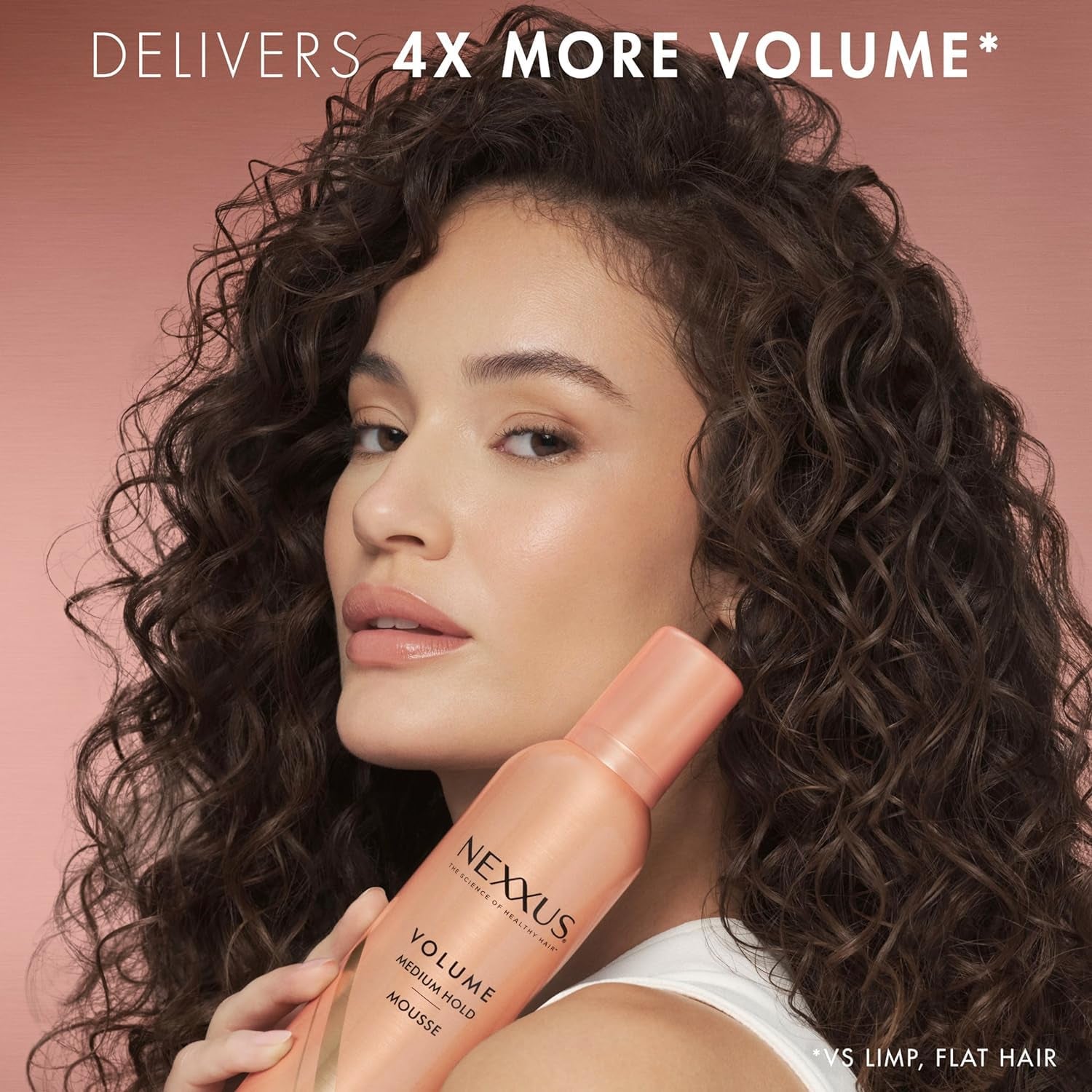 Travel Mousse, Volume Medium Hold 4-Pack – 72-Hour Anti-Humidity Shield, 48-Hour Frizz Control, Rose Fragrance, 2 Oz Ea