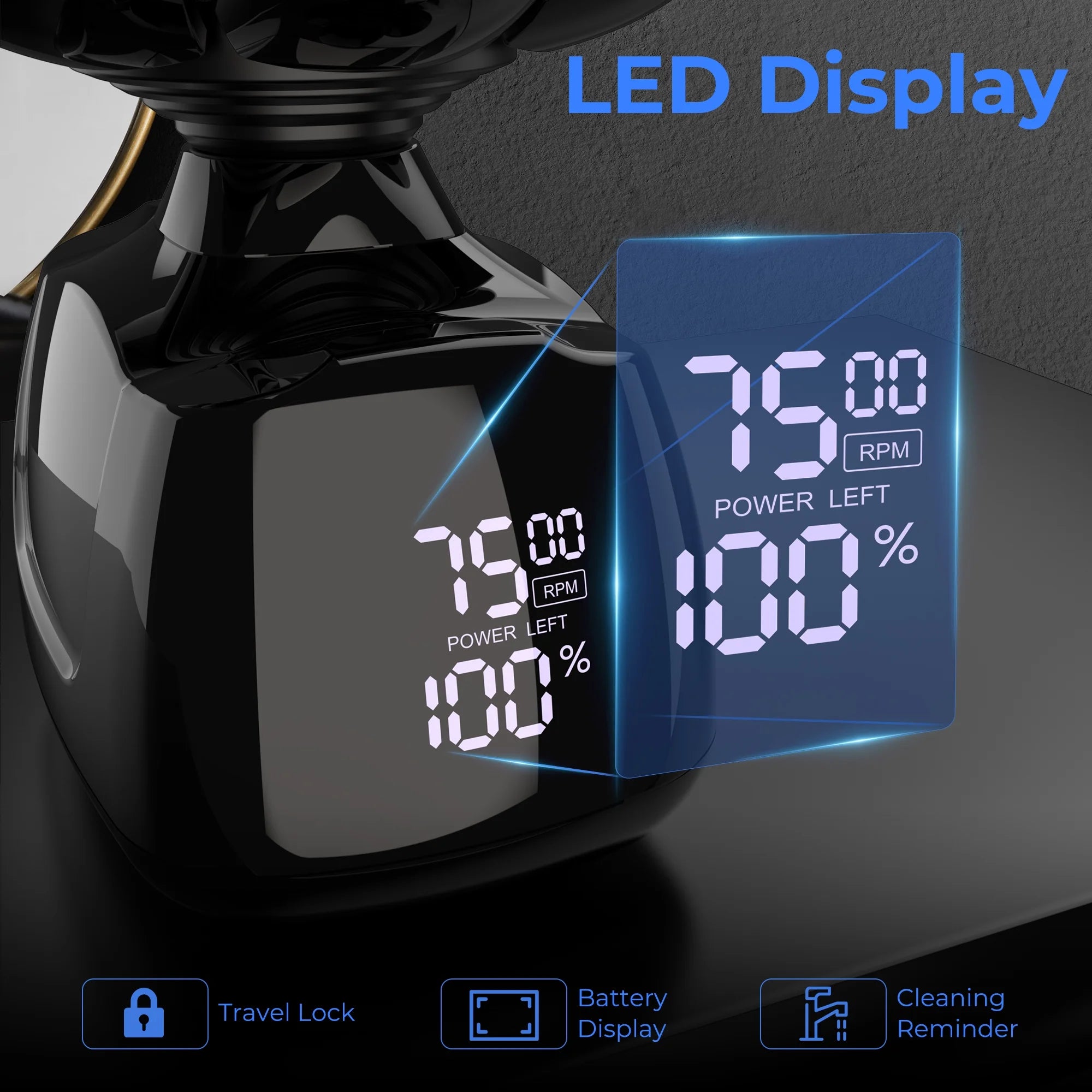 7D Floating Rotary Head Shaver for Bald Men, Cordless Electric Razor