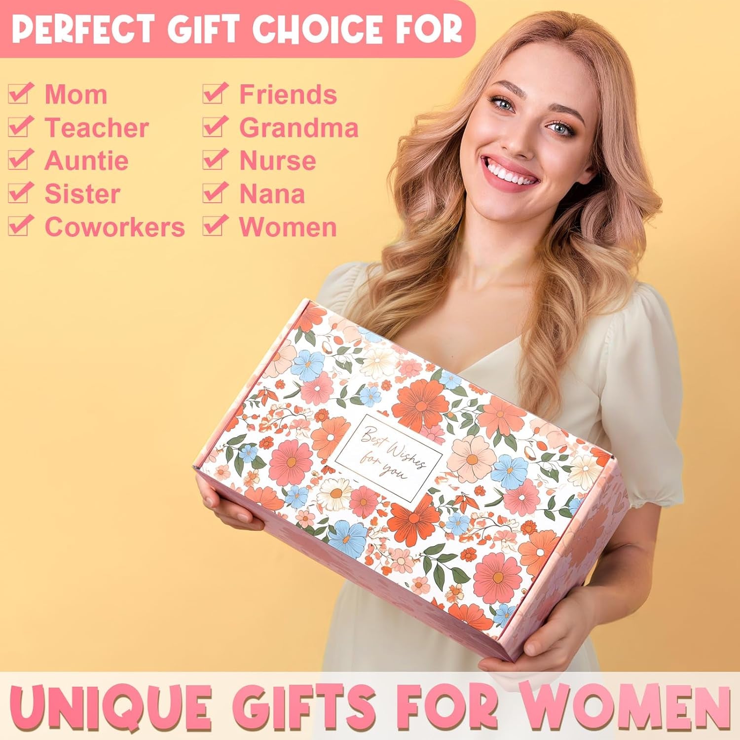 Christian Gifts for Women Faith, Religious Catholic Christmas Gifts for Women Mom Grandma Sister Coworker Inspirational Spiritual Sunflower Gift Birthday Gift for Woman with Makeup Bag 40 OZ Tumbler