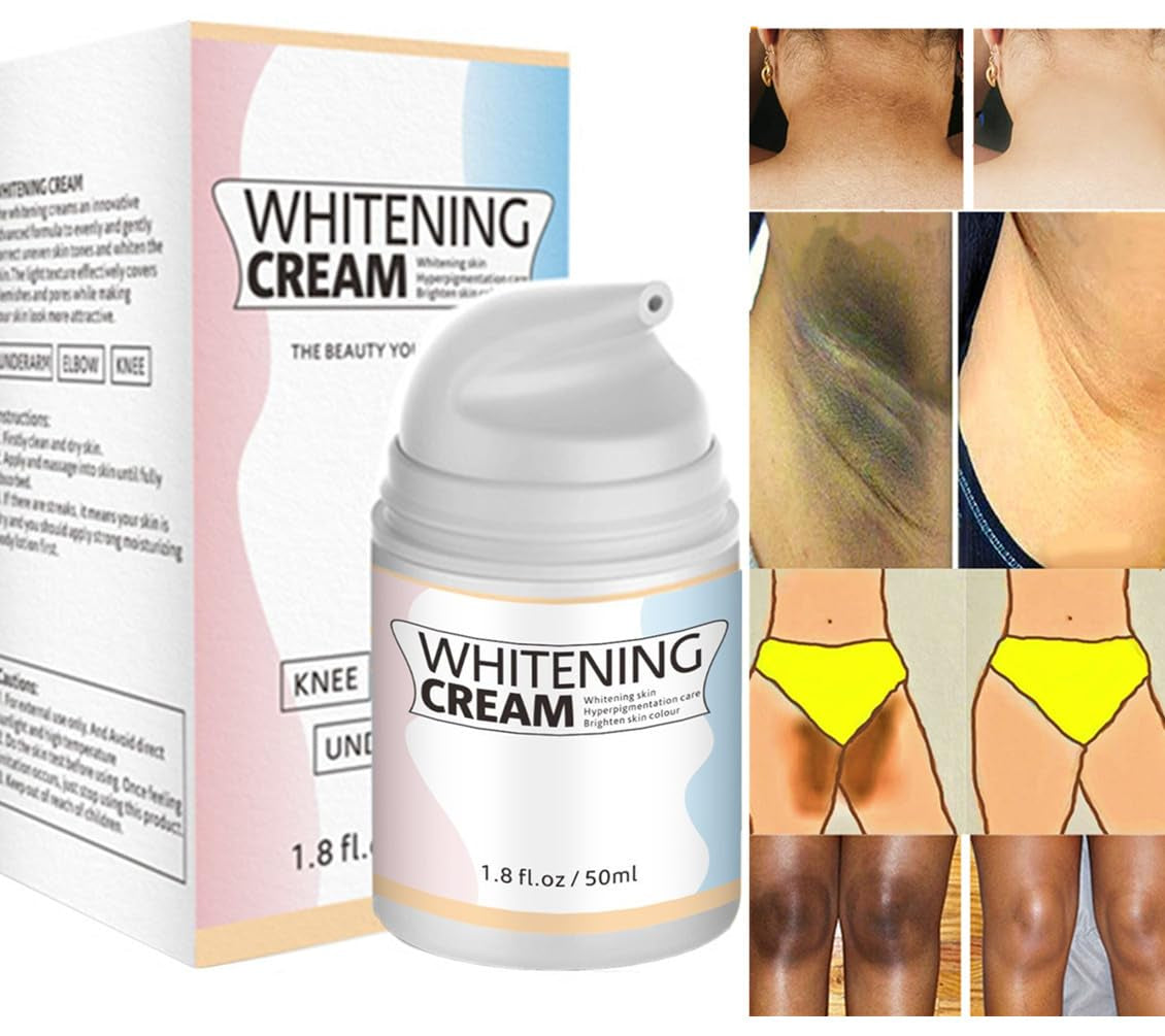 Skin Whitening Cream Easily Spray,Keep Face Moisturizer,Skin Lightening Cream for Intimate Areas,Underarm, Armpit,Elbow,Inner Thigh,Crema Blanqueadora Para Partes Intimas