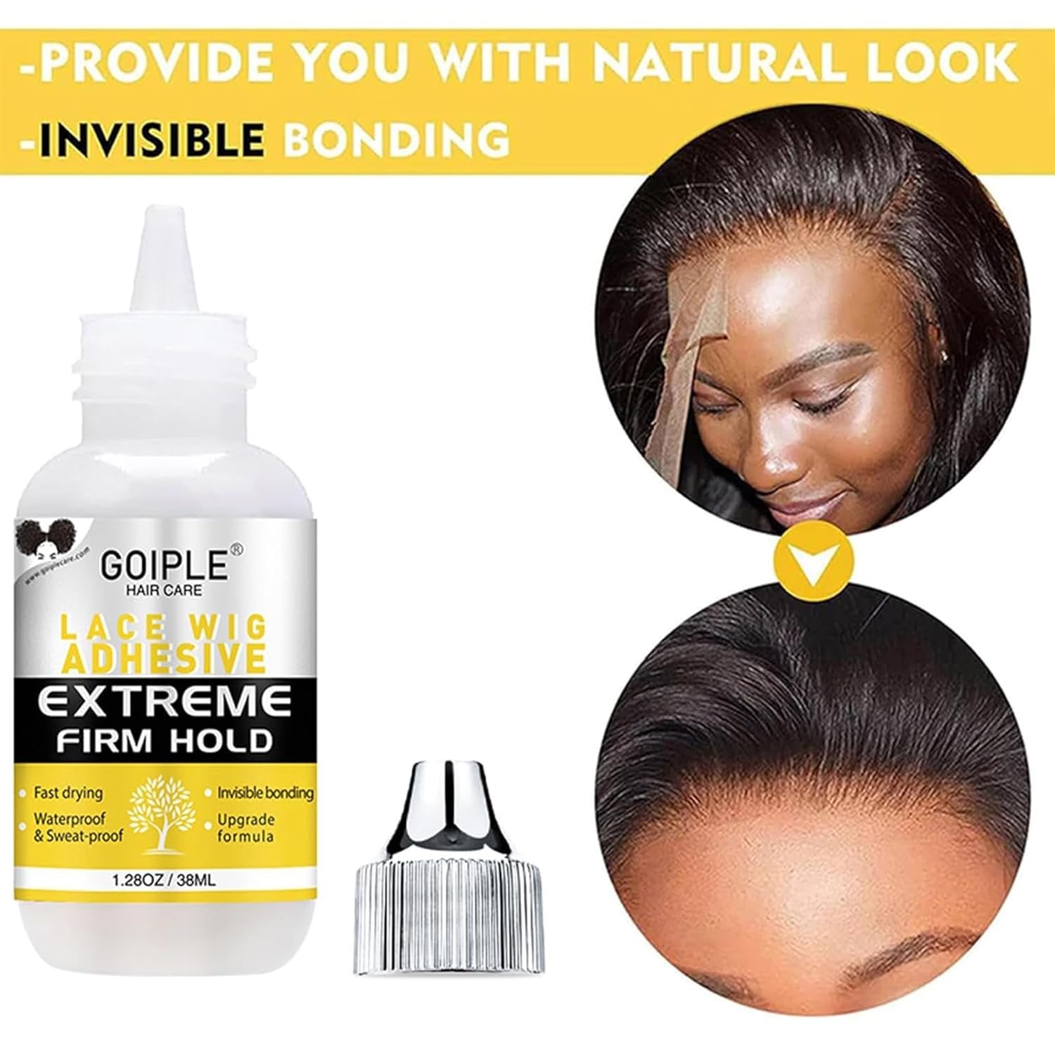 Lace Wig Glue Kit Lace Front Glue Kit for Wigs, Strong Hold Adhesive for Wigs An