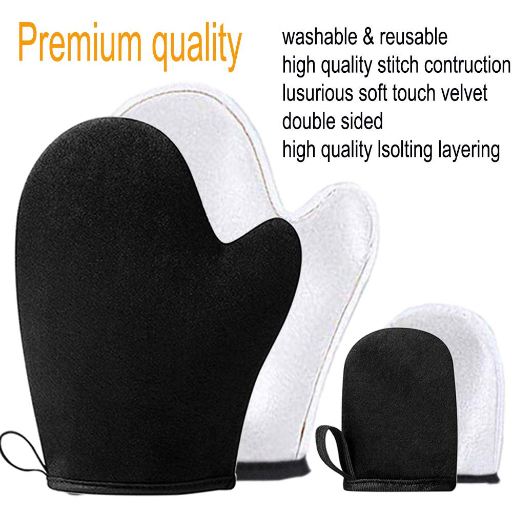 Self Tanning Mitt Applicator - Self Tanner Applicator, Tanning Mitts Self Tanner Mitt Applicator, Self Tanner Mit, 5 in 1 Self Tanning Glove for Self Tan Mit, Self Tan Mitt Applicator