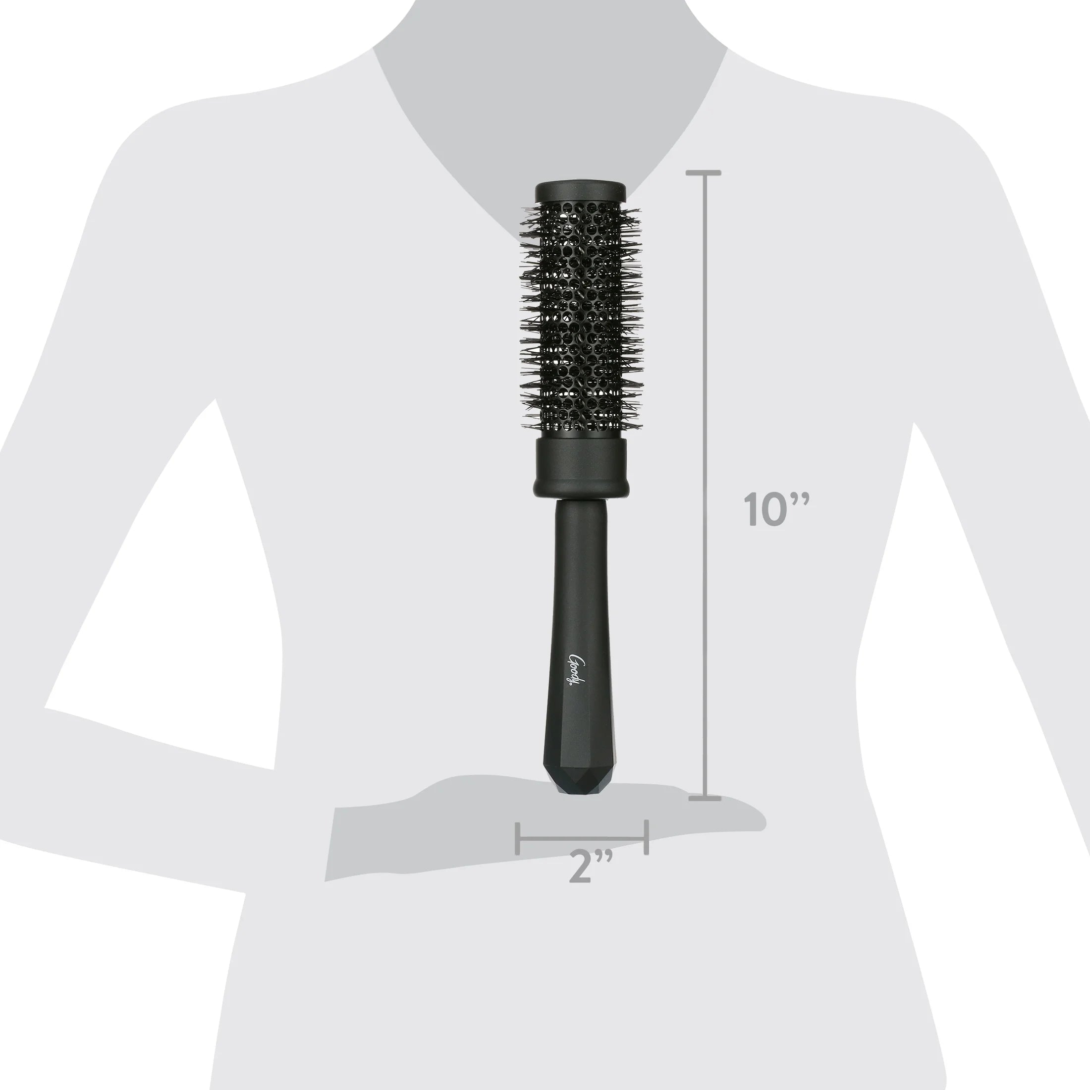 Velvet Shine 35Mm round Brush with Tourmaline Infused Bristles 1 Ct Jewel-Toned