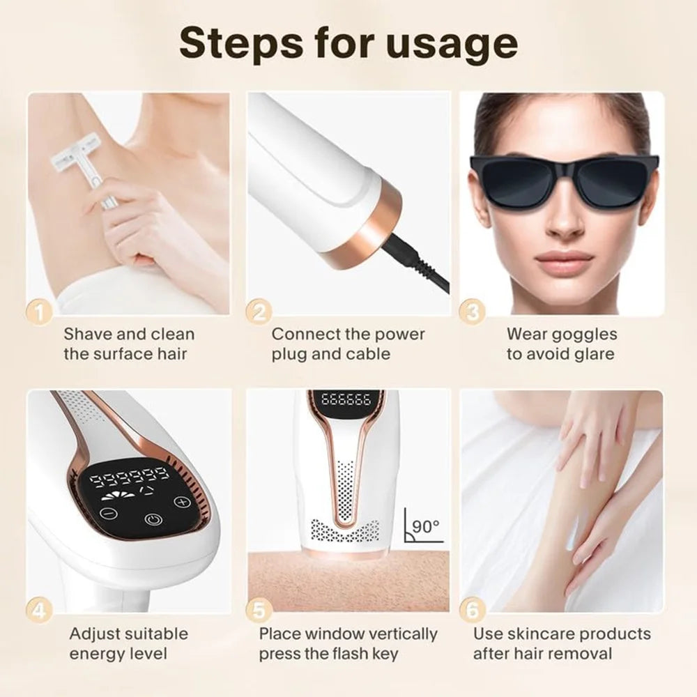 Laser Hair Removal for Women and Men, Hair Removal Device for Body,Best Gift