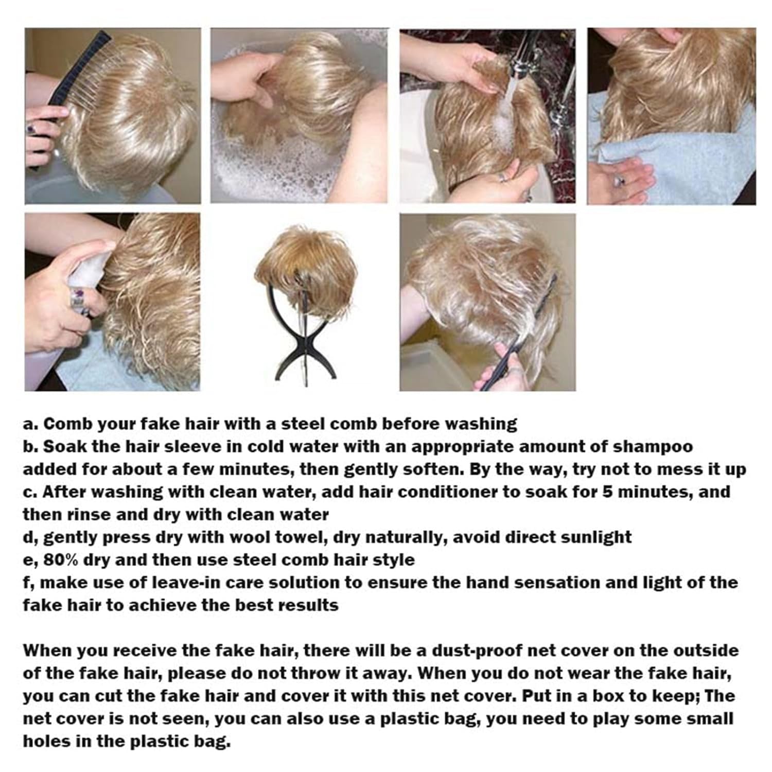 Wig for White Women Short Curly Human Hair Wigs Blonde Wig for White Women Hair Blend Performance Wigs