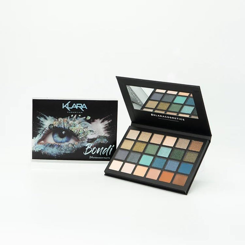24 Eyeshadow Palette - Eye Makeup Palette with Matte, Shimmer and Metallic Finishes - Face Makeup Palette - Bondi - 2.5 Oz