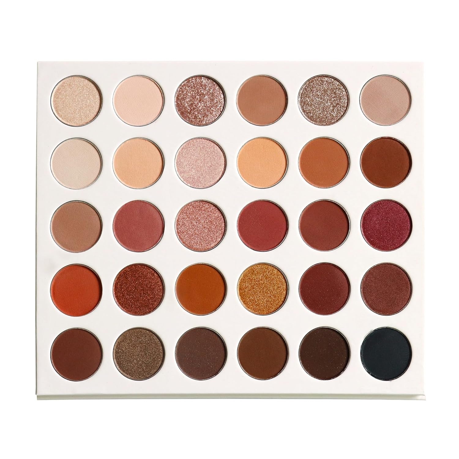 30 Colors Nude Eyeshadow Palette,High Pigment Matte+Super Shine Shimmer,Nude Long Lasting Waterproof Eye Shadow,Cruelty- Free Makeup Pallet,No Flaking,Stay Long